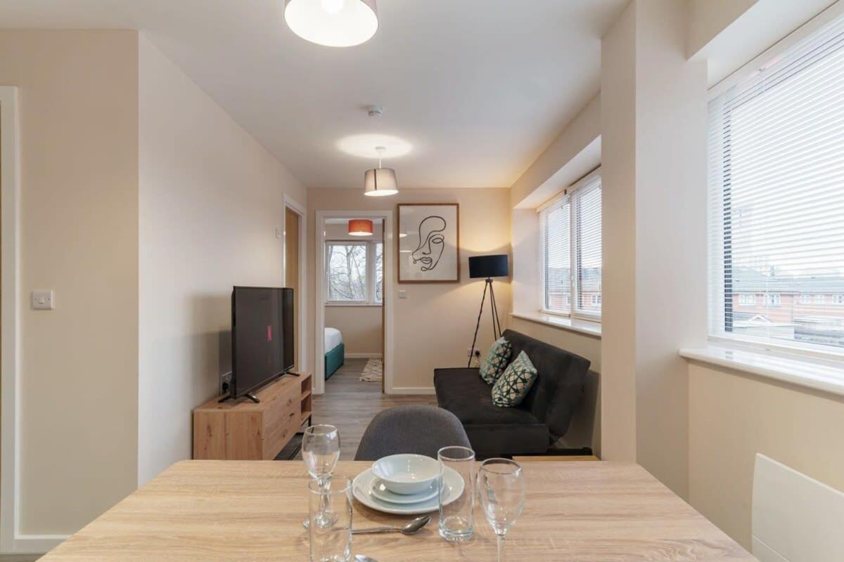 Fantastic 1 Bed Flat Manchester - Sleeps 3 Bagian luar foto